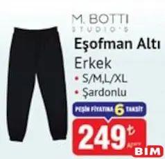 M.BOTTİ EŞOFMAN ALTI ERKEK fiyat ve kampanya bilgisi